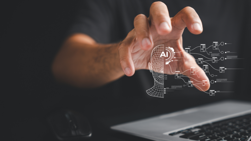 AIテクノロジーを活用している様子