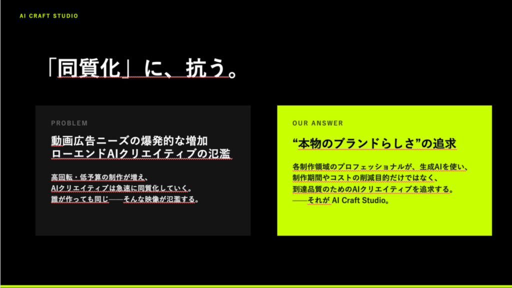 博報堂プロダクツ「同質化に抗う」というタイトルのプレゼンテーション